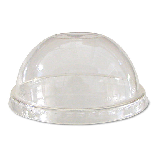 Eco-Products GreenStripe Renew and Comp Cold Cup Dome Lids, Fits 9 oz to 24 oz Cups, Clear, 100/Pack, 10 Packs/Carton