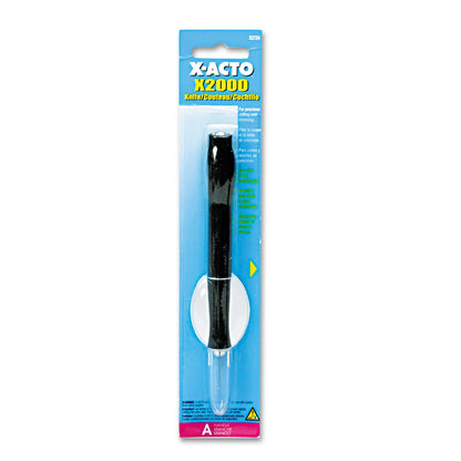 X-ACTO X2000 No-Roll Rubber Barrel Knife with #11 Replaceable Blade and Safety Cap