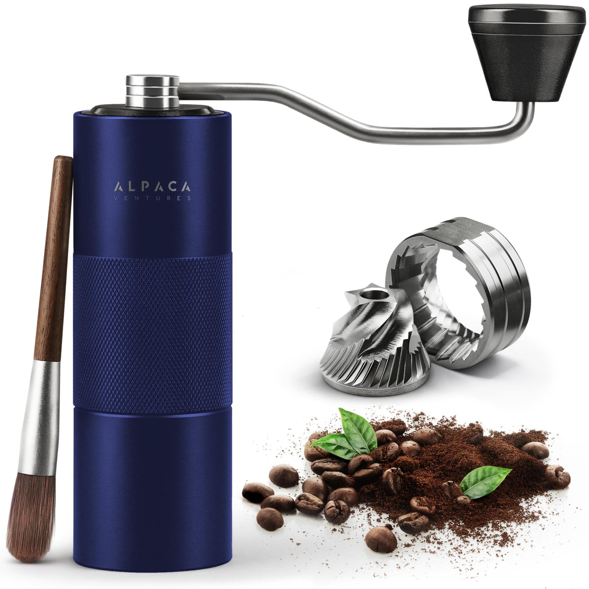 Manual Coffee Grinder, Adjustable Conical Burr, Espresso  Alpaca Ventures