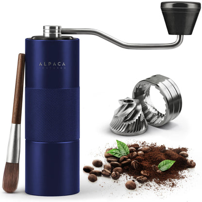 Manual Coffee Grinder, Adjustable Conical Burr, Espresso  Alpaca Ventures