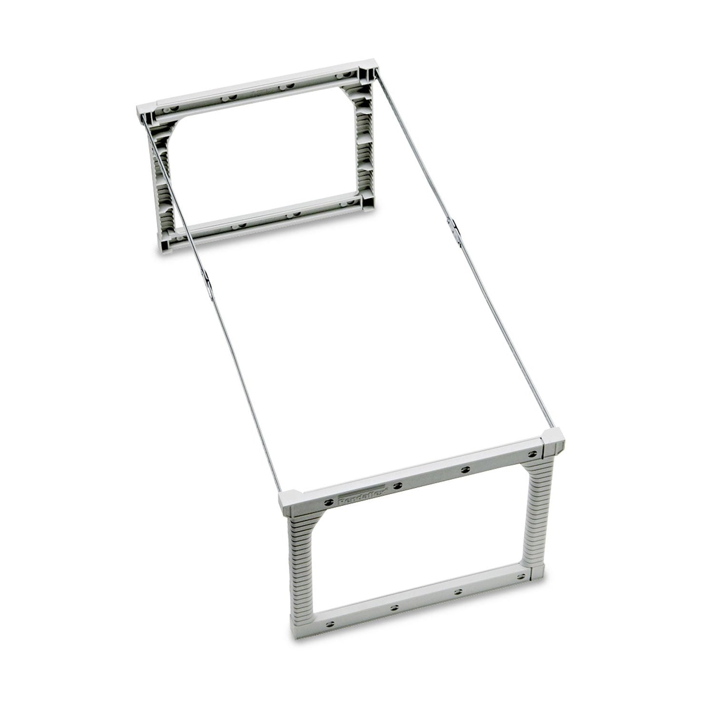 Pendaflex Plastic Snap-Together Hanging Folder Frame, Legal/Letter Size, 18" to 27" Long, White/Silver Accents, 4/Box