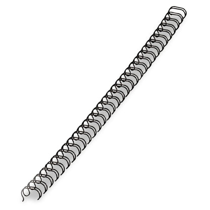 Fellowes Wire Bindings, 9/16" Diameter, 130 Sheet Capacity, Black, 25/Pack