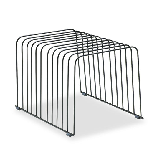 Fellowes Wire Desktop Organizer, 11 Sections, Letter to Legal Size Files, 9" x 11.38" x 8", Black