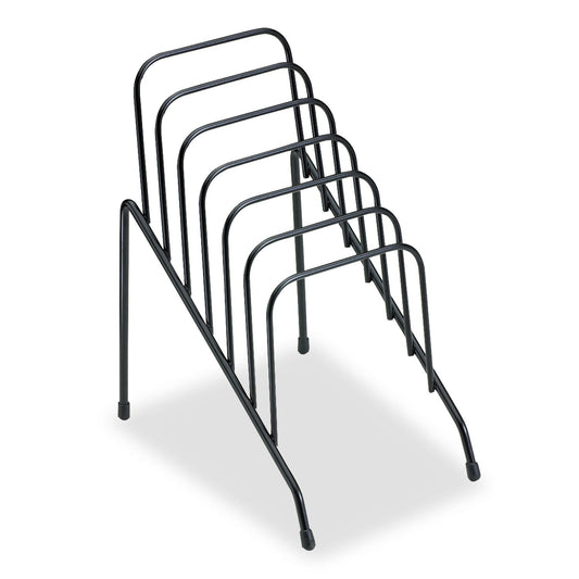 Fellowes Wire Step File Jr., 6 Sections, DL to A5 Size Files, 4.38" x 6.5" x 7.75", Black