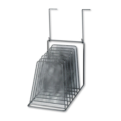 Fellowes Mesh Partition Additions Six-Step File Organizer, 7.5 x 10.63 x 17, Over-the-Panel/Wall Mount, Black