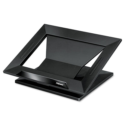 Fellowes Designer Suites Laptop Riser, 13.19" x 11.19" x 4", Black Pearl, Supports 25 lbs