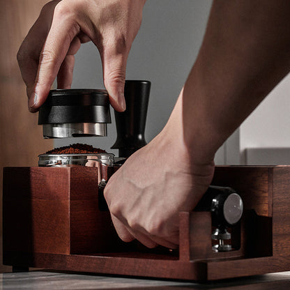 Espresso Tamping Station with Knock Box