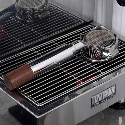 Openwork Bottomless Portafilter with High Extraction Basket