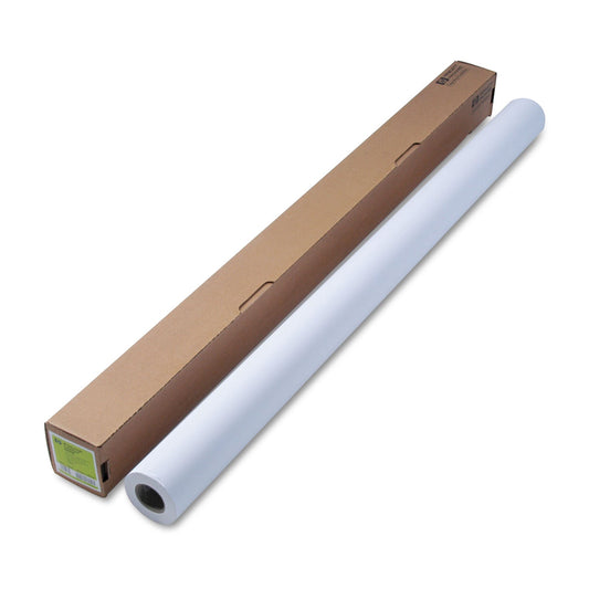 HP DesignJet Large Format Paper for Inkjet Prints, 54" x 100 ft, Coated White