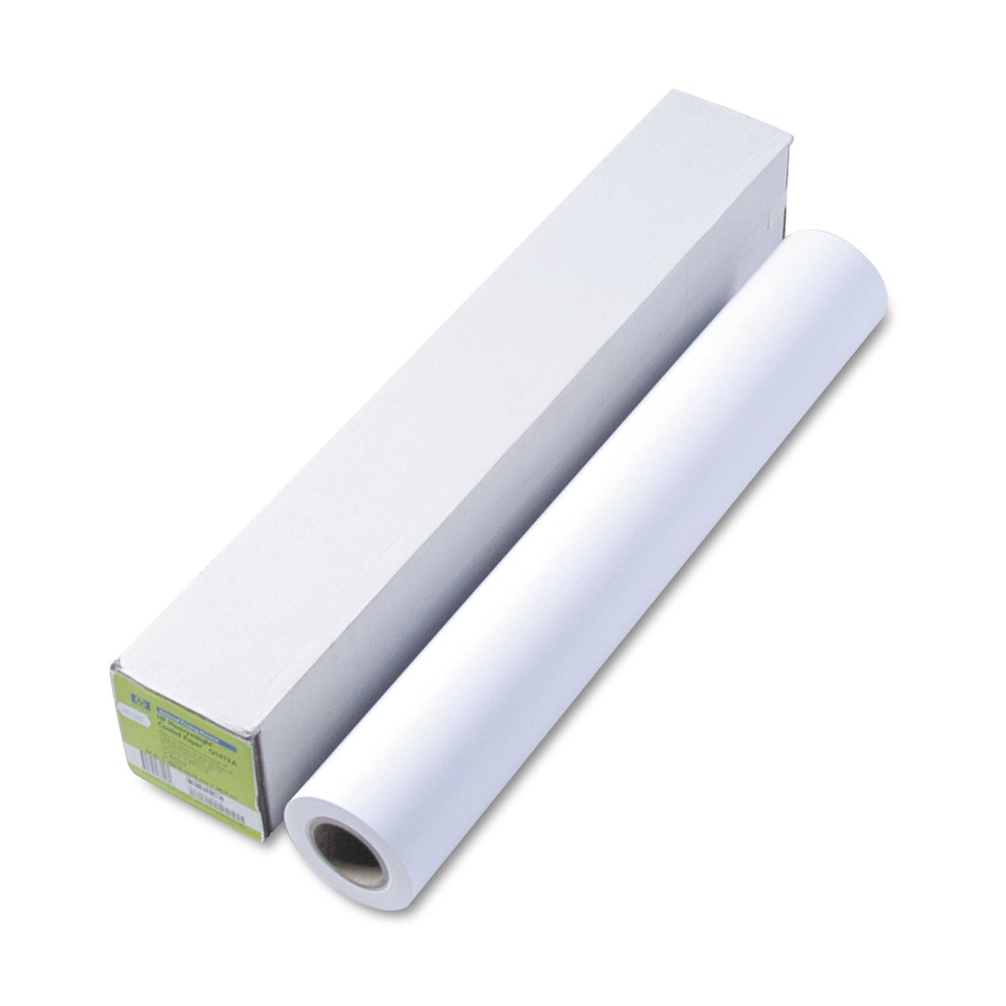 HP DesignJet Inkjet Large Format Paper, 6.1 mil, 24" x 100 ft, Coated White