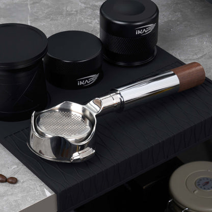 Openwork Bottomless Portafilter with High Extraction Basket