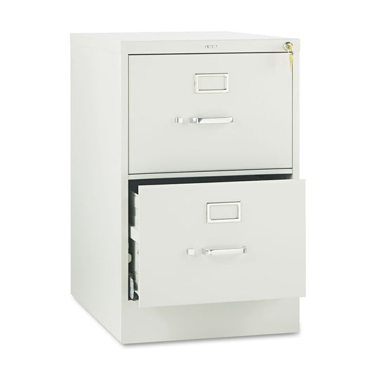 HON 510 Series Vertical File, 2 Legal-Size File Drawers, Light Gray, 18.25" x 25" x 29"