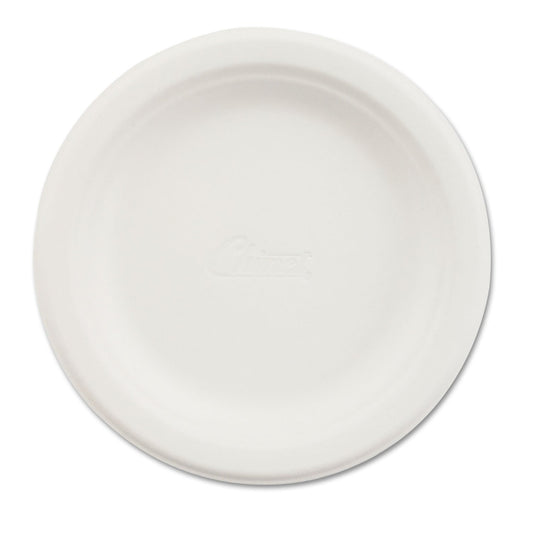 Chinet Paper Dinnerware, Plate, 6" dia, White, 1,000/Carton