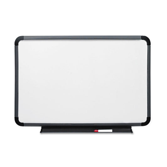 Iceberg Ingenuity Dry Erase Board, Resin Frame with Tray, 36 x 24, Charcoal