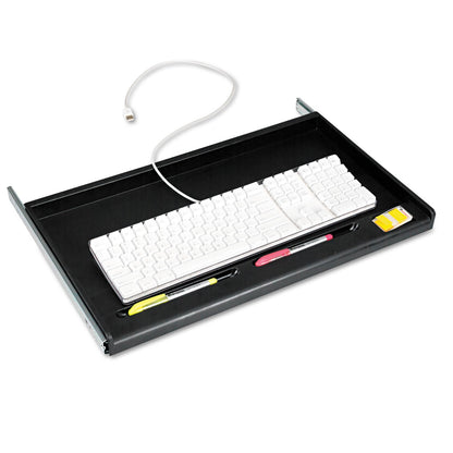 Innovera Standard Underdesk Keyboard Drawer, 21.38"w x 12.88"d, Black