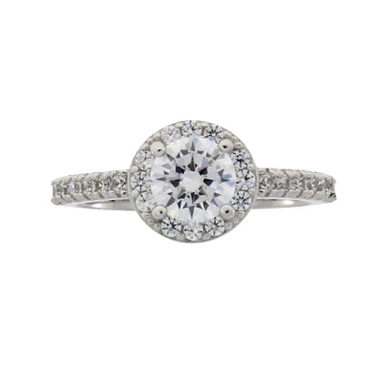 Cubic Zirconium Ring Sterling Silver