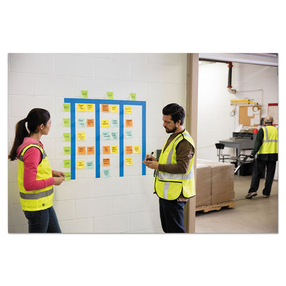 Post-it Water-Resistant Self-Stick Notes, 3" x 3", Orange, 45 Sheets/Pad, 3 Pads/Pack