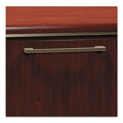 Bush Enterprise Collection Double Pedestal Desk, 60" x 28.63" x 29.75", Harvest Cherry, (Box 2 of 2)