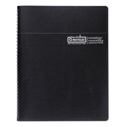 House of Doolittle Recycled Wirebound Weekly/Monthly Planner, 11 x 8.5, Black Cover, 12-Month (Jan to Dec): 2023