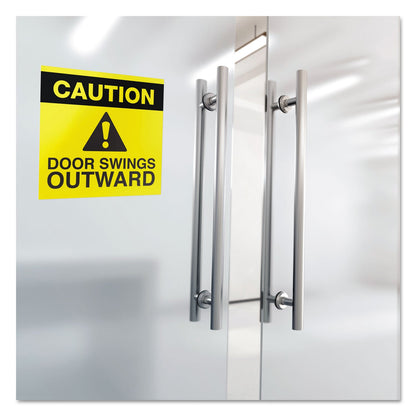 Avery Surface Safe Removable Label Safety Signs, Inkjet/Laser Printers, 7 x 10, White, 15/Pack