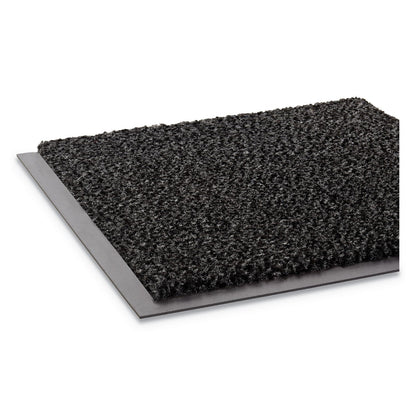 Crown Dust-Star Microfiber Wiper Mat, 48 x 72, Charcoal