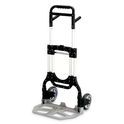 Safco Stow-Away Heavy-Duty Hand Truck, 500 lb Capacity, 23 x 24 x 50, Aluminum