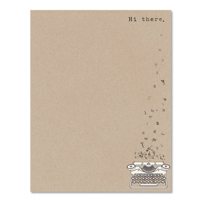Astrodesigns Pre-Printed Paper, 24 lb Bond Weight, 8.5 x 11, Hi There, 75/Pack