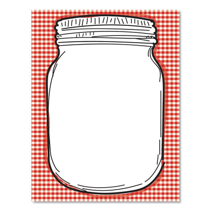 Astrodesigns Pre-Printed Paper, 28 lb Bond Weight, 8.5 x 11, Jar and Check, 100/Pack