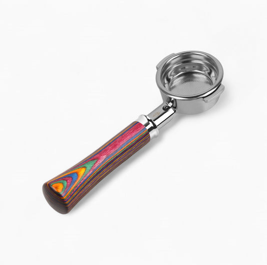 Bottomless Portafilter Colorful Wooden Handle