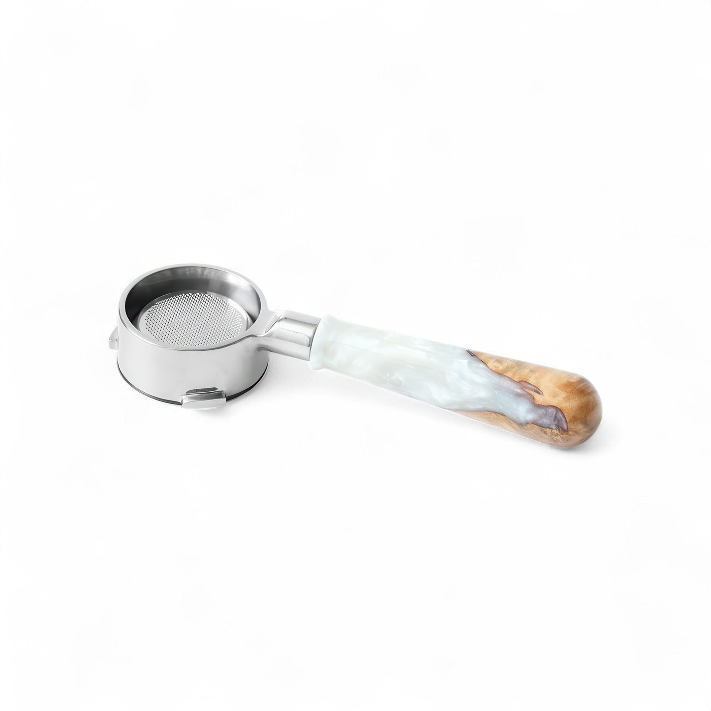 Walnut & Resin Handle Bottomless Portafilter