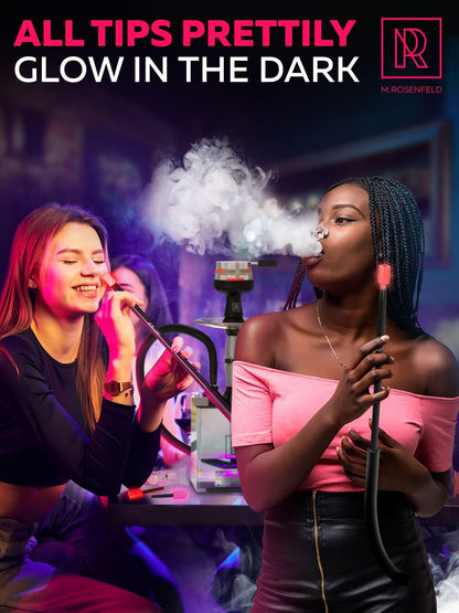 Black Candy Hookah Tips   10 pcs Glow in The Dark Jolly Tips   Individually Wrapped Hookah Tips Lollipop Shisha Accessories   Different Hookah Candy Tips Delicious Flavors   Hookah Tips Disposable