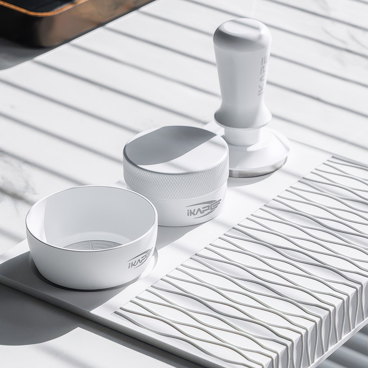 Espresso White Tamper & Distributor