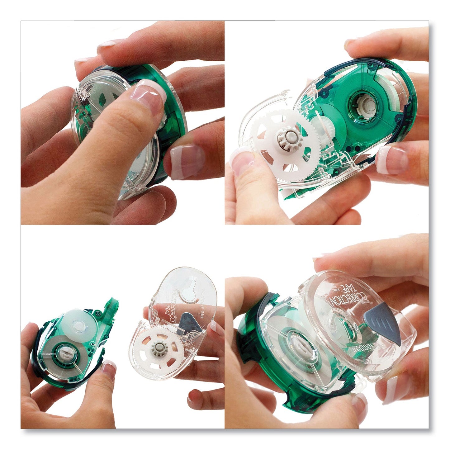 Tombow MONO Refillable Correction Tape, Clear Applicator, 0.17" x 472"