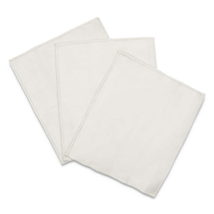 Innovera Microfiber Cleaning Cloths, 6 x 7, Unscented, Gray, 3/Pack