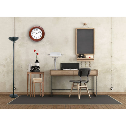Alera Torchier Floor Lamp, 12.5"w x 12.5"d x 72"h, Matte Black
