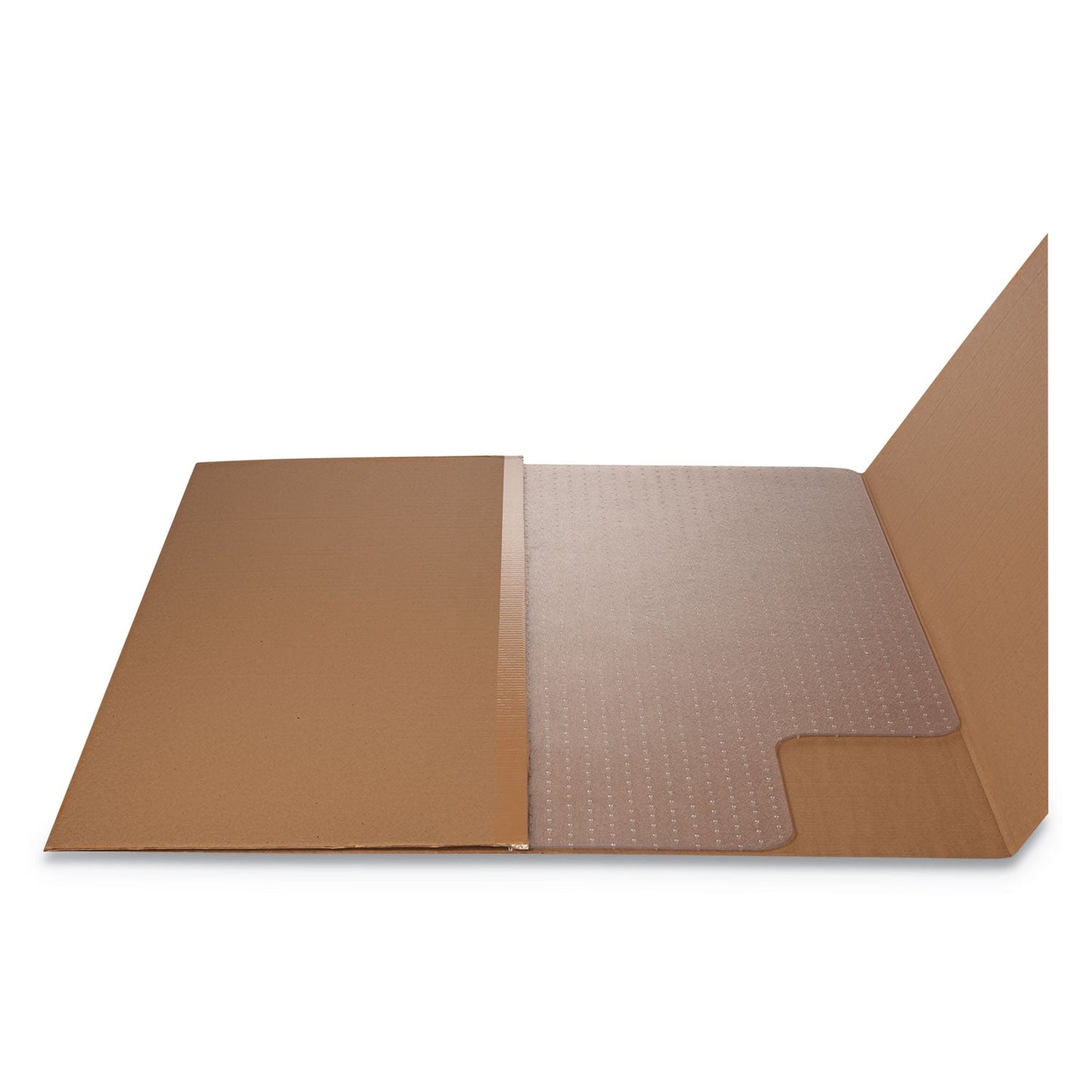 deflecto RollaMat Frequent Use Chair Mat, Med Pile Carpet, Flat, 36 x 48, Lipped, Clear