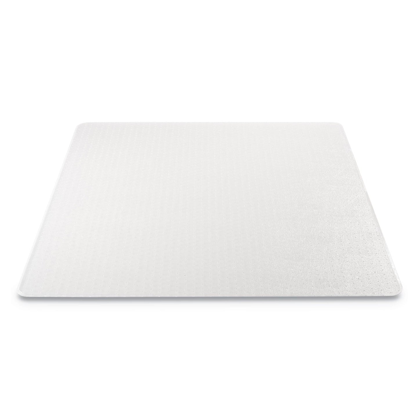 deflecto EconoMat Occasional Use Chair Mat for Low Pile Carpet, 45 x 53, Rectangular, Clear