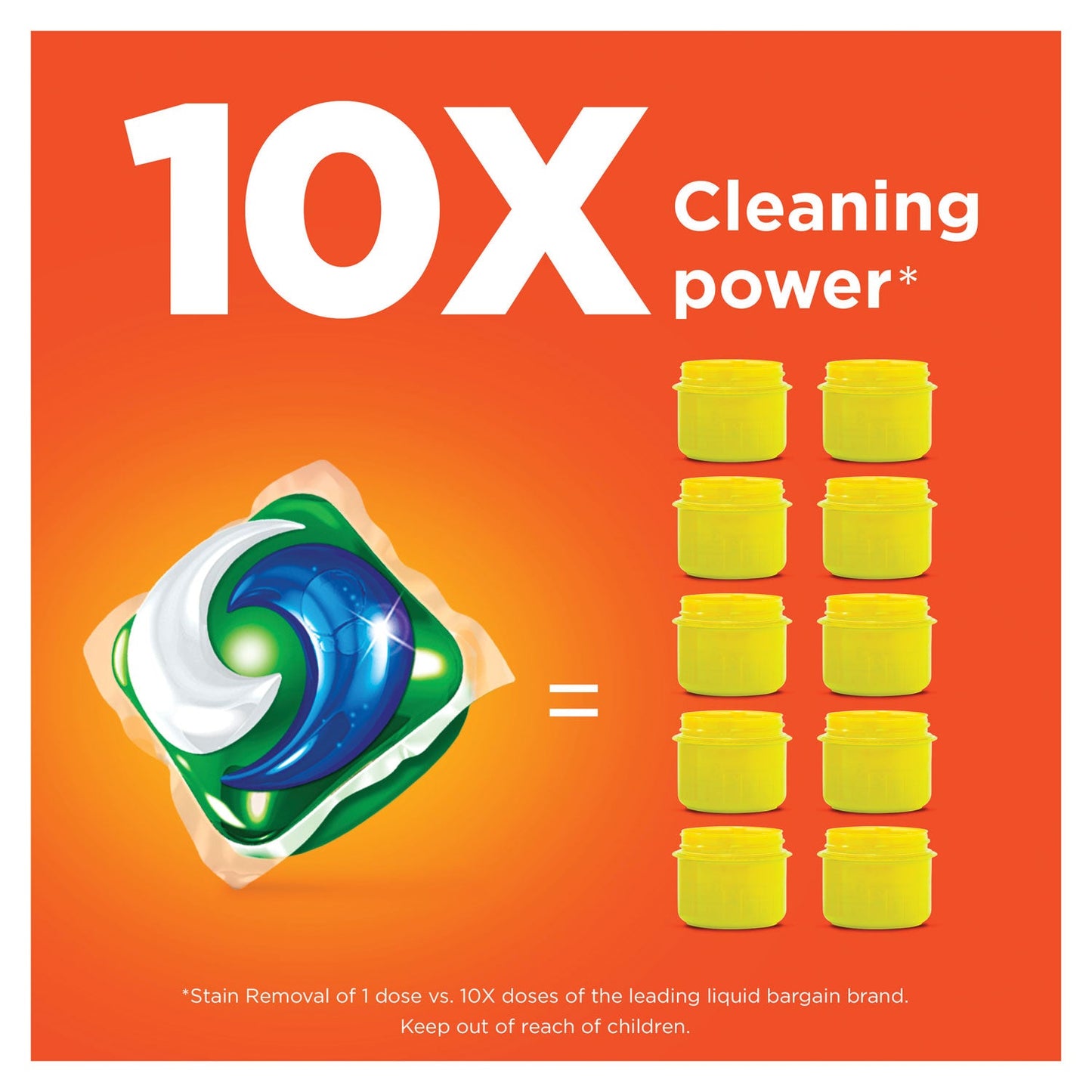 Tide Pods, Laundry Detergent, Clean Breeze, 35/Pack, 4 Pack/Carton