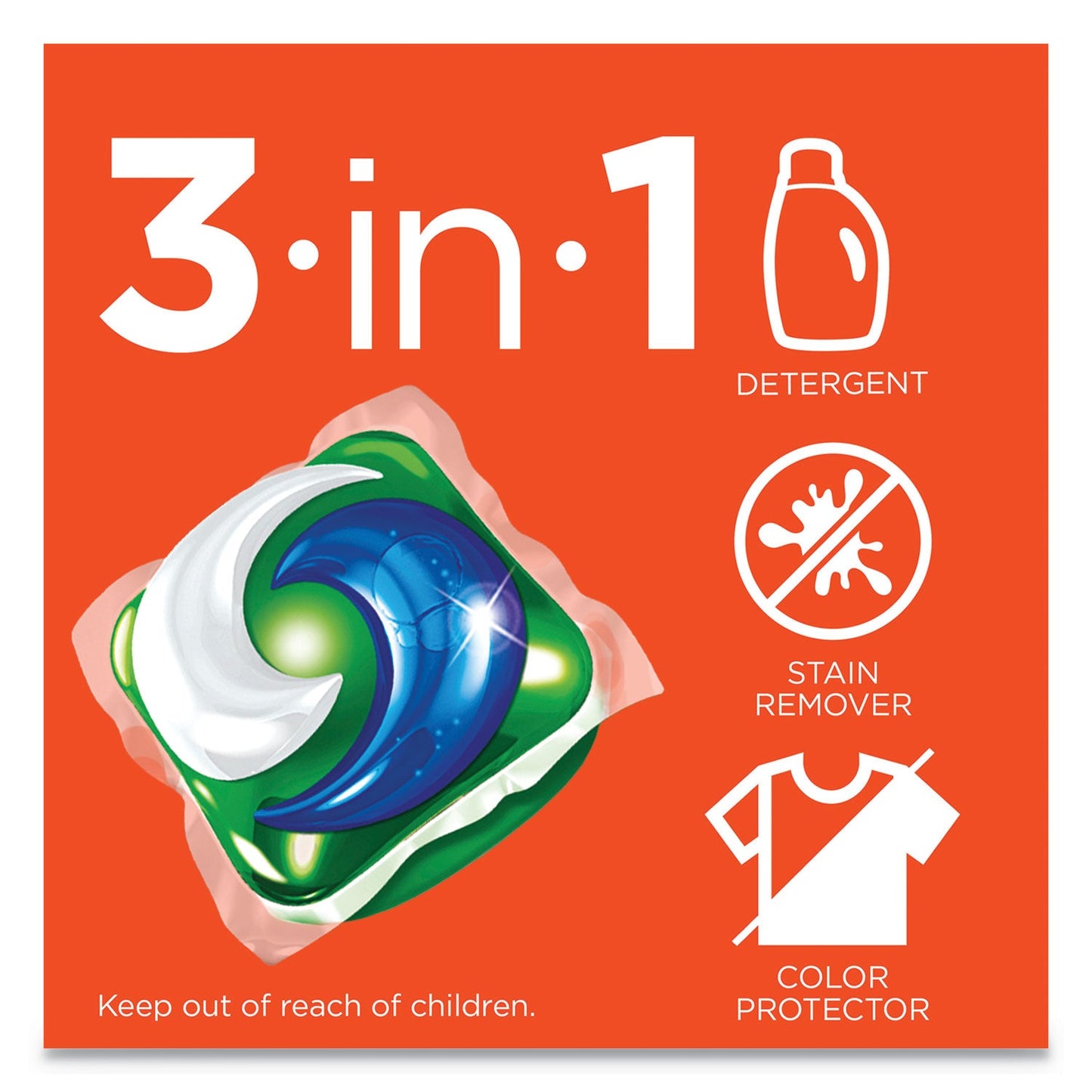 Tide Pods, Laundry Detergent, Clean Breeze, 35/Pack, 4 Pack/Carton