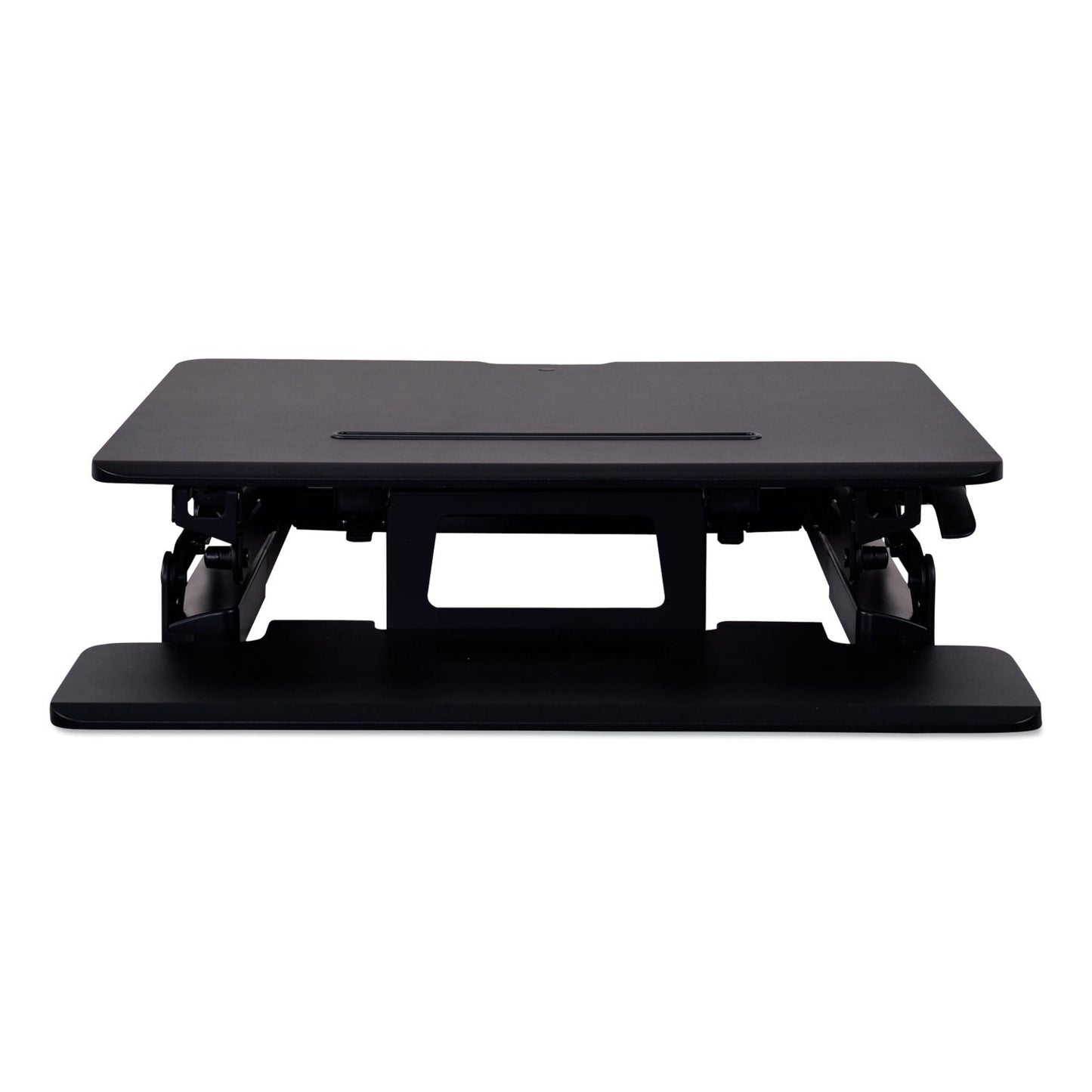 Alera AdaptivErgo Two-Tier Sit-Stand Lifting Workstation, 26.75" x 31" x 5.88" to 19.63", Black