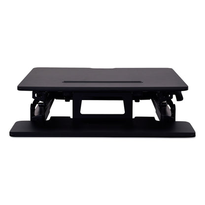 Alera AdaptivErgo Two-Tier Sit-Stand Lifting Workstation, 26.75" x 31" x 5.88" to 19.63", Black