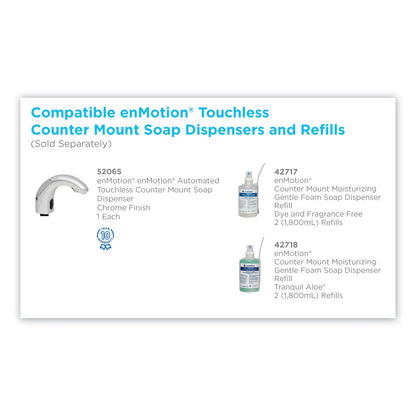 Georgia Pacific GP enMotion Counter Mount Foam Soap Refill, Fragrance-Free, 1,800 mL, 2/Carton