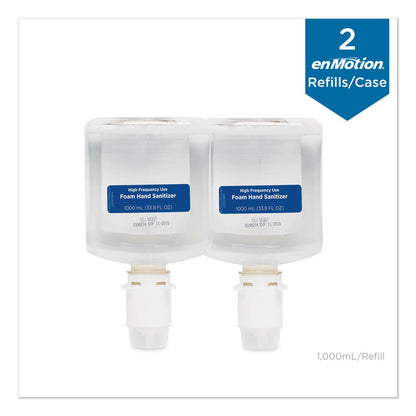 Georgia Pacific GP enMotion High-Frequency-Use Foam Sanitizer Dispenser Refill, Fragrance-Free, 1,000 mL, Fragrance-Free, 2/Carton