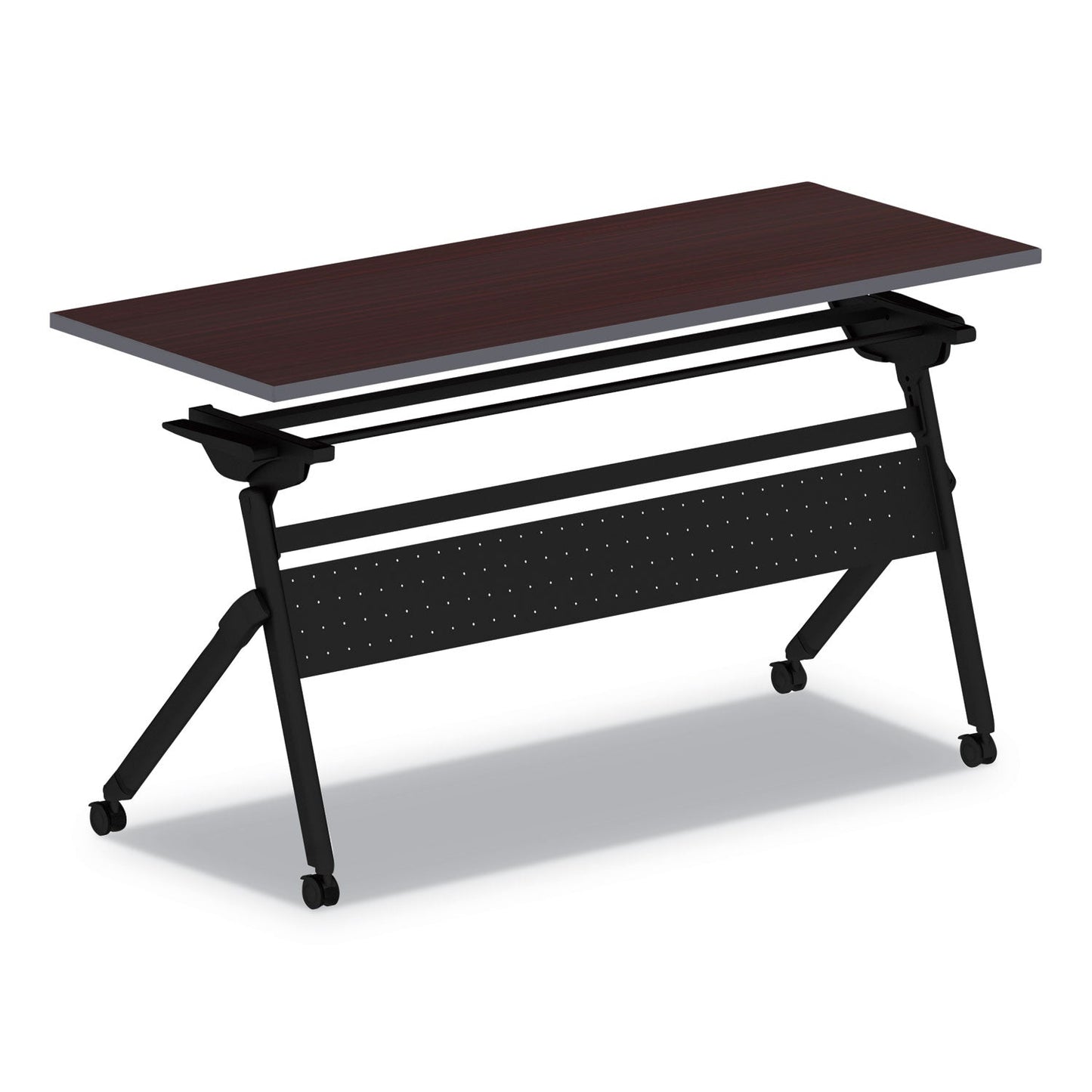 Alera Flip and Nest Table Base, 55.88w x 23.63d x 28.5h, Black