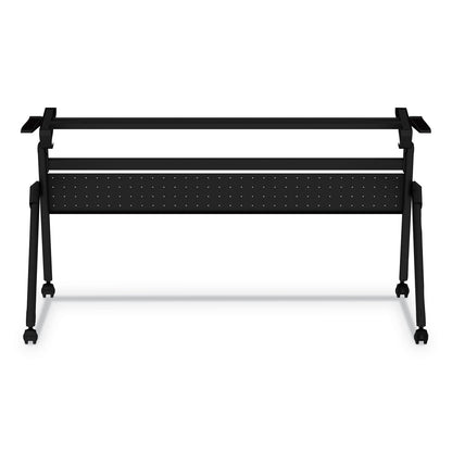 Alera Flip and Nest Table Base, 55.88w x 23.63d x 28.5h, Black