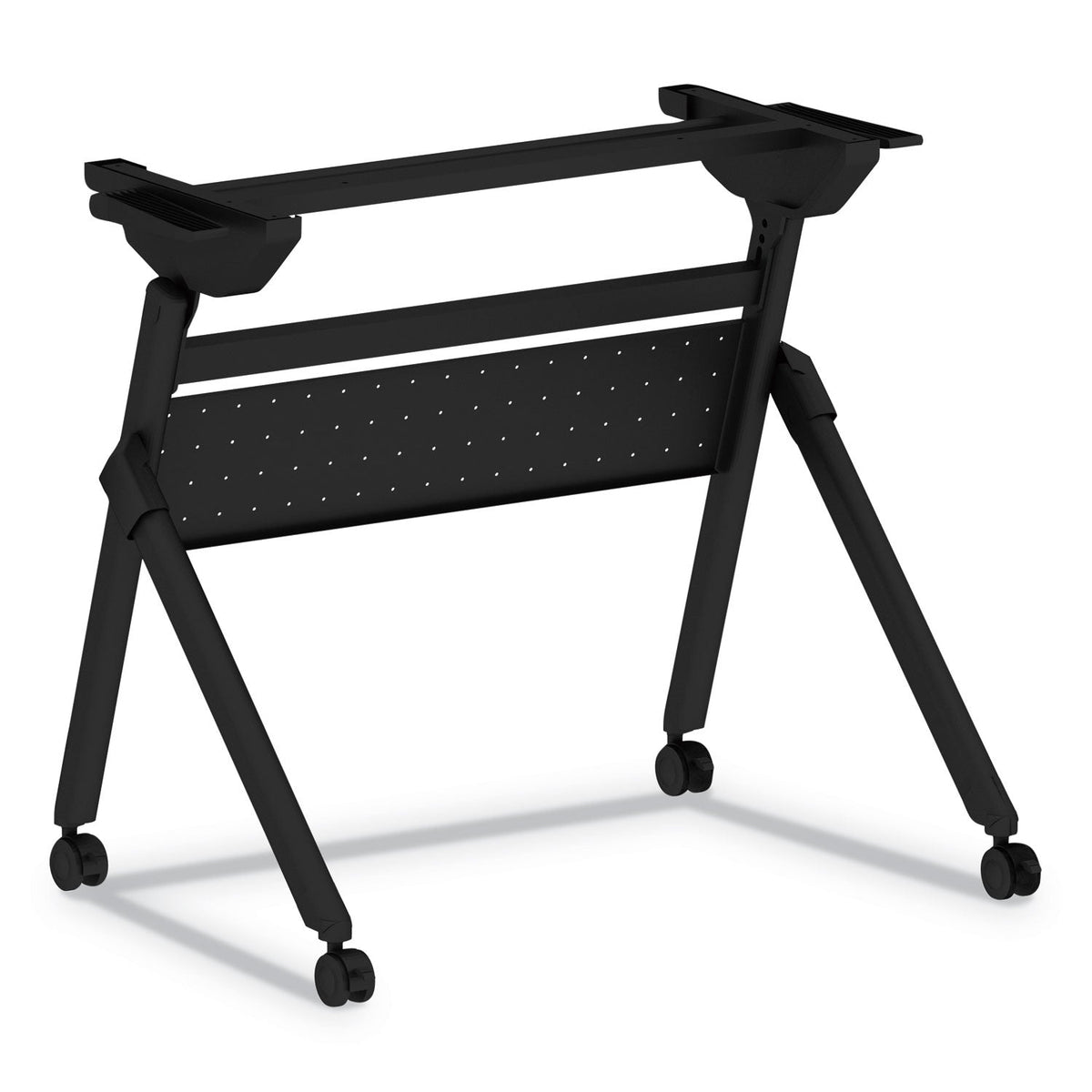 Alera Flip and Nest Table Base, 32.25w x 23.63d x 28.5h, Black
