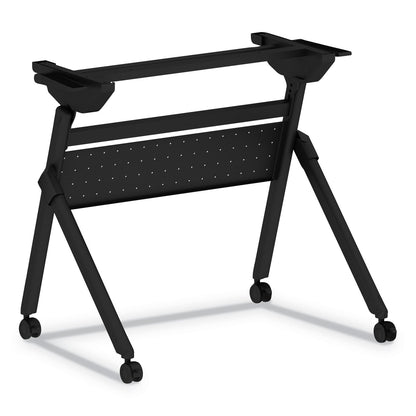 Alera Flip and Nest Table Base, 32.25w x 23.63d x 28.5h, Black