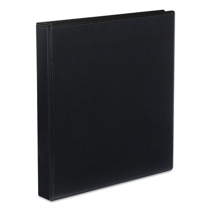 Universal Slant D-Ring View Binder, 3 Rings, 1" Capacity, 11 x 8.5, Black