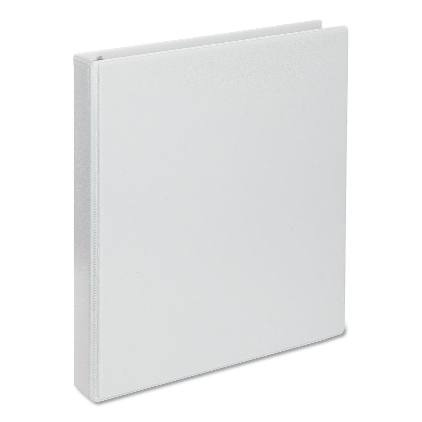Universal Deluxe Round Ring View Binder, 3 Rings, 1" Capacity, 11 x 8.5, White