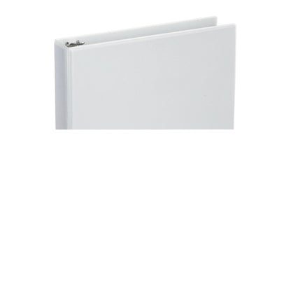 Universal Deluxe Round Ring View Binder, 3 Rings, 1.5" Capacity, 11 x 8.5, White